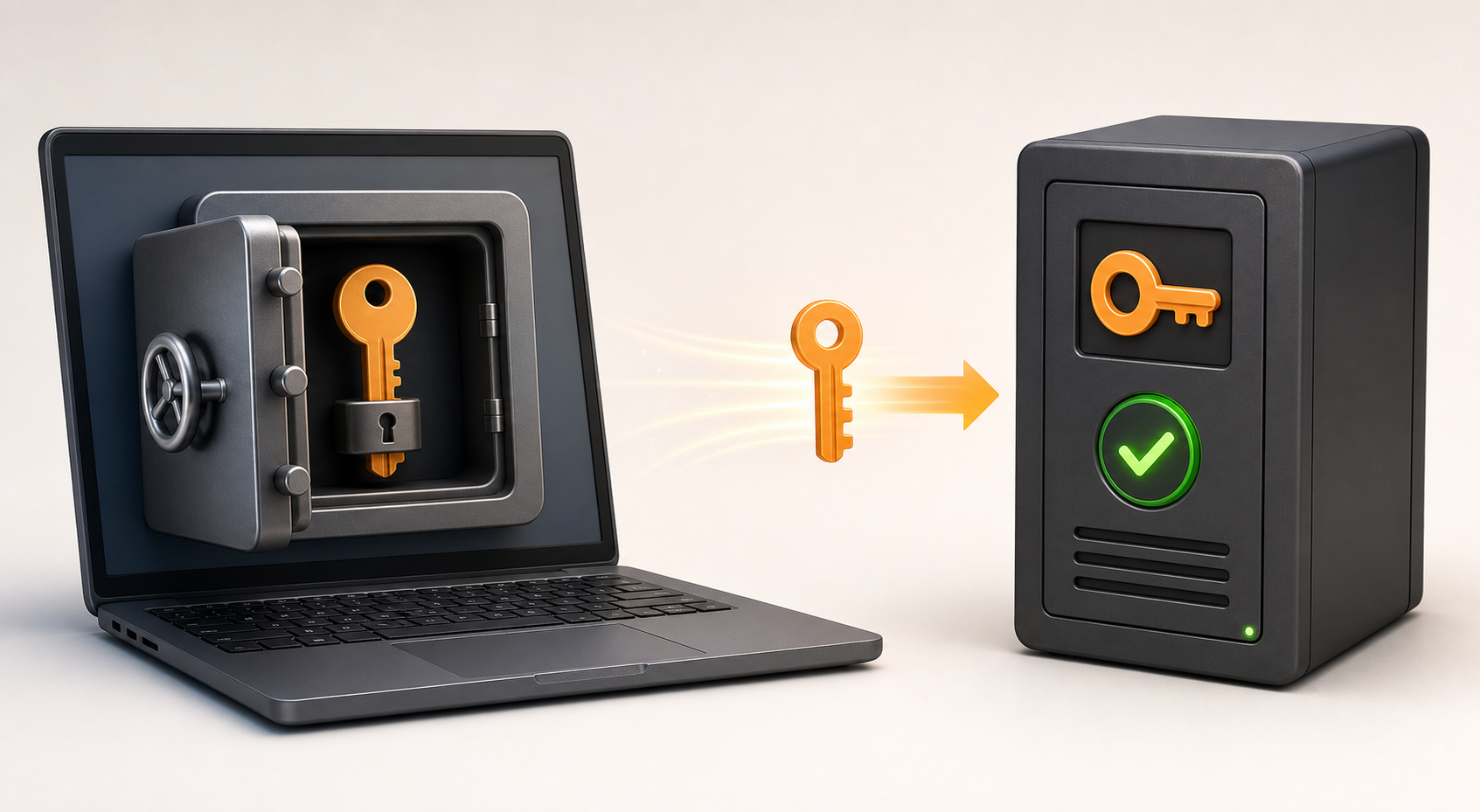 秘密鍵をPCに残し公開鍵だけをUbuntu Serverへ登録するSSH鍵認証の仕組み